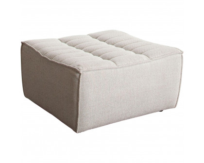 Diamond Sofa™ Marshall Scooped Seat Fabric Ottoman - Sand