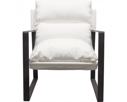 Diamond Sofa - Miller Sling Accent Chair with Black Powder Coated Metal Frame