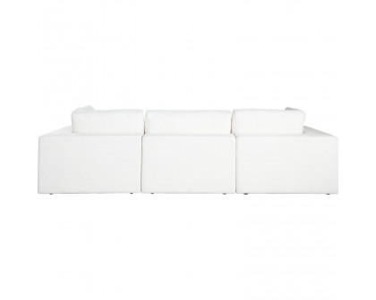 Diamond Sofa - Muse 4PC Performance Fabric Modular Reversible Chaise Sectional in Mist White