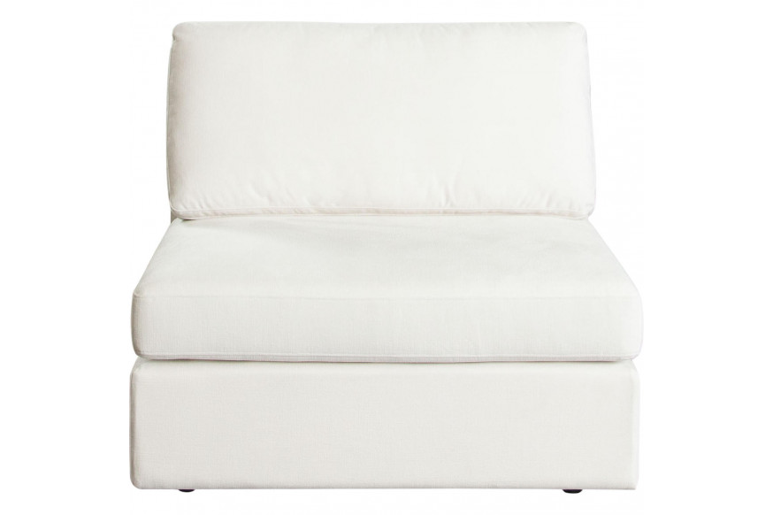 Diamond Sofa™ Muse Performance Fabric Armless Chair - Mist White