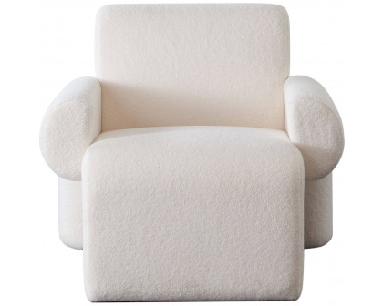 Diamond Sofa™ Noa Sherpa Fabric Accent Chair - Ivory