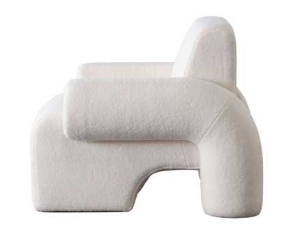 Diamond Sofa™ Noa Sherpa Fabric Accent Chair - Ivory