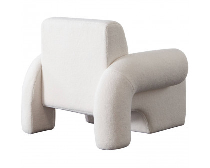 Diamond Sofa™ Noa Sherpa Fabric Accent Chair - Ivory