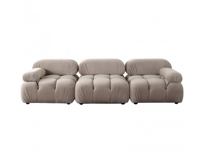 Diamond Sofa - Paloma 3PC Velvet Modular Sofa