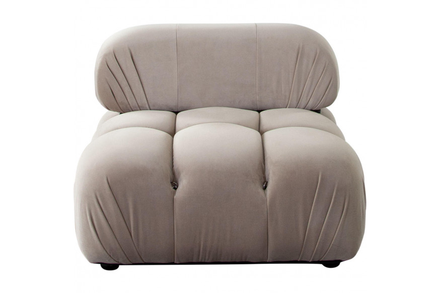 Diamond Sofa™ Paloma Velvet Armless Chair - Mink Tan