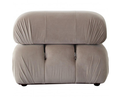 Diamond Sofa™ Paloma Velvet Armless Chair - Mink Tan