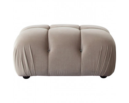 Diamond Sofa - Paloma Velvet Rectangle Ottoman