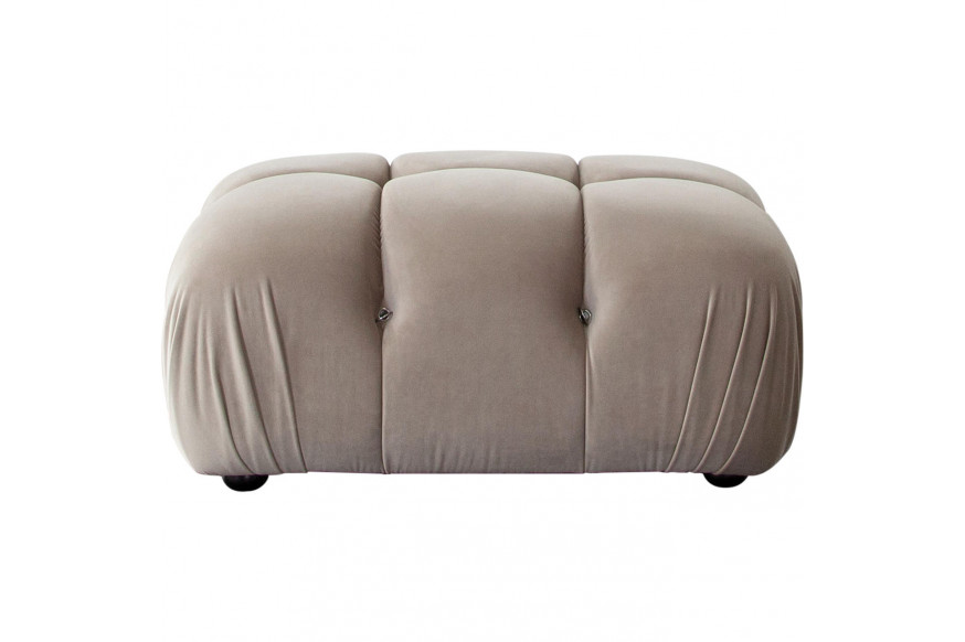 Diamond Sofa™ Paloma Velvet Rectangle Ottoman - Mink Tan