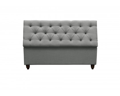 Diamond Sofa - Park Ave Tufted Lift-Top Storage Trunk in Gray