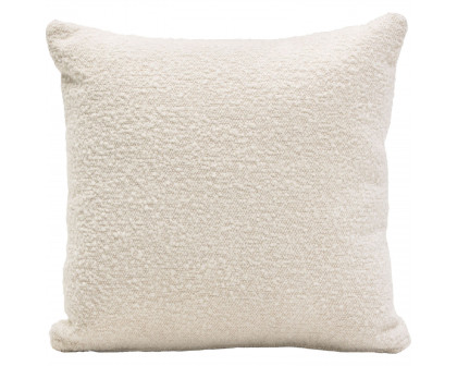 Diamond Sofa 16" Square Boucle Textured Fabric Accent Pillows (Set of 2) - Bone