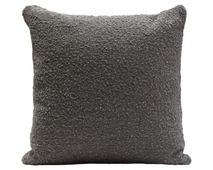 Diamond Sofa 16" Square Boucle Textured Fabric Accent Pillows (Set of 2) - Charcoal