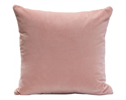 Diamond Sofa 16" Square Velvet Accent Pillows (Set of 2) - Blush Pink