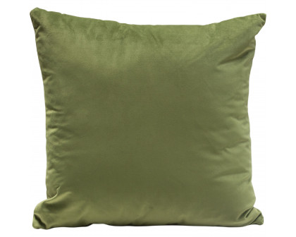 Diamond Sofa 16" Square Velvet Accent Pillows (Set of 2) - Sage Green