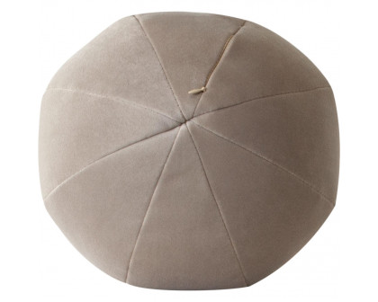 Diamond Sofa 10" Round Velvet Accent Pillows (Set of 2) - Mink Tan