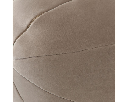 Diamond Sofa 10" Round Velvet Accent Pillows (Set of 2) - Mink Tan