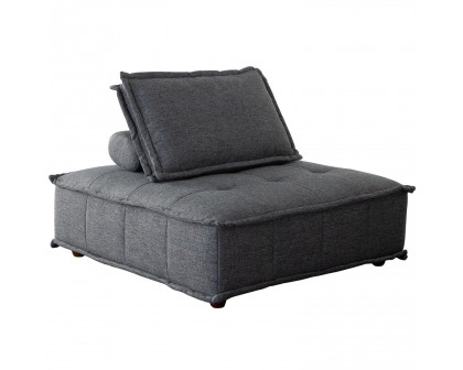 Diamond Sofa - Platform Square Fabric Modular Lounger with Bolstered Non-Skid Backrest