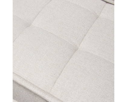 Diamond Sofa™ Platform Square Fabric Modular Lounger with Bolstered Non-Skid Backrest - Light Sand