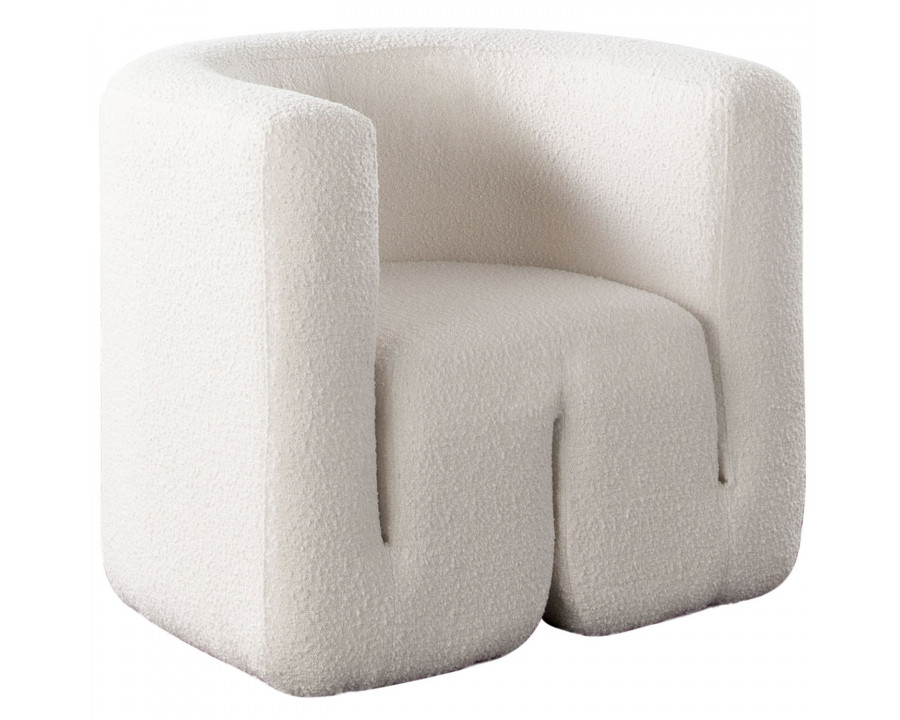 Diamond Sofa - Pulse Boucle Fabric Accent Chair in Ivory