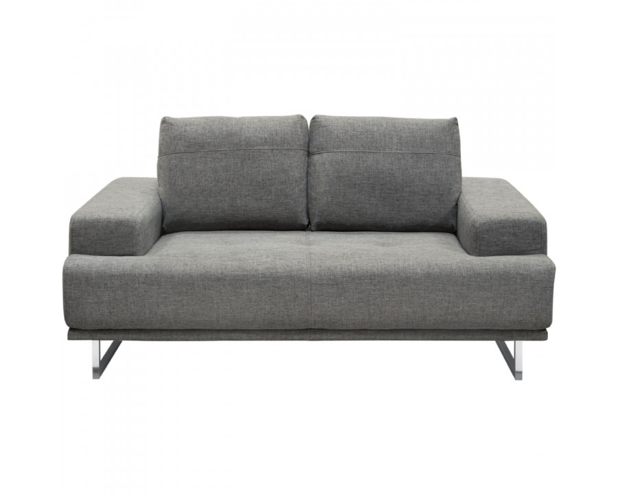 Diamond Sofa Russo Fabric Loveseat with Adjustable Seat Backs - Space Gray