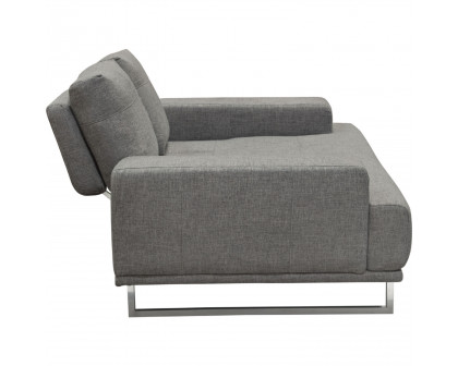 Diamond Sofa Russo Fabric Loveseat with Adjustable Seat Backs - Space Gray