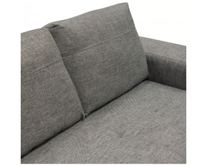 Diamond Sofa Russo Fabric Loveseat with Adjustable Seat Backs - Space Gray