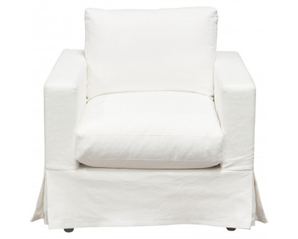 Diamond Sofa - Savannah Natural Linen Slip-Cover Chair