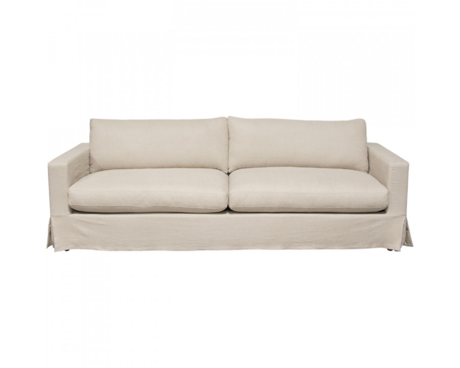 Diamond Sofa - Savannah Natural Linen Slip-Cover Sofa