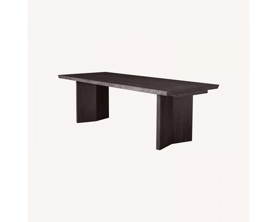 Diamond Sofa Sonoma 80" Wood Dining Table - Black Finish