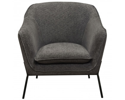 Diamond Sofa™ Status Fabric Accent Chair with Metal Leg - Gray