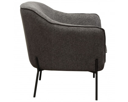 Diamond Sofa™ Status Fabric Accent Chair with Metal Leg - Gray