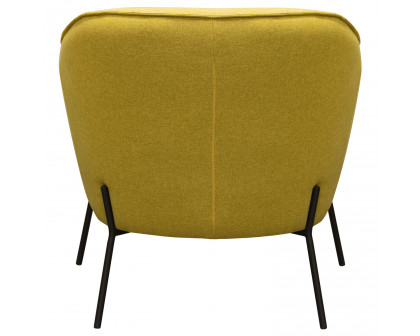 Diamond Sofa™ Status Fabric Accent Chair with Metal Leg - Yellow