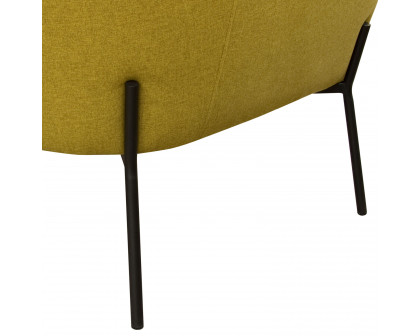 Diamond Sofa™ Status Fabric Accent Chair with Metal Leg - Yellow