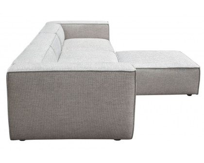 Diamond Sofa - Vice 4PC Fabric Modular Sectional with Ottoman in Barley