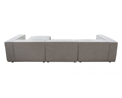 Diamond Sofa - Vice 4PC Fabric Modular Sectional with Ottoman in Barley