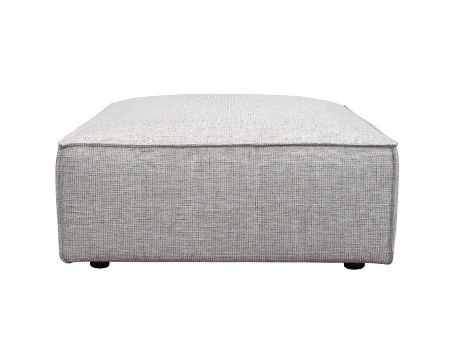 Diamond Sofa - Vice Fabric Square Ottoman in Barley