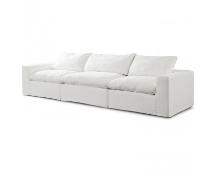 Diamond Sofa Willow 3PC Linen Fabric Modular Sofa - White