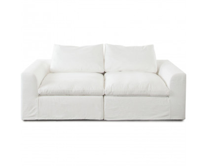 Diamond Sofa Willow 2PC Linen Fabric Modular Sofa - White