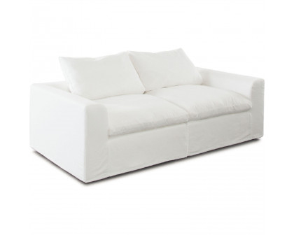 Diamond Sofa Willow 2PC Linen Fabric Modular Sofa - White