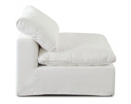 Diamond Sofa™ Willow Linen Fabric Armless Chair - White