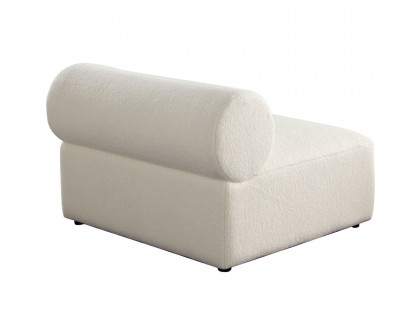 Diamond Sofa™ Zia Sherpa Fabric Armless Chair - Ivory