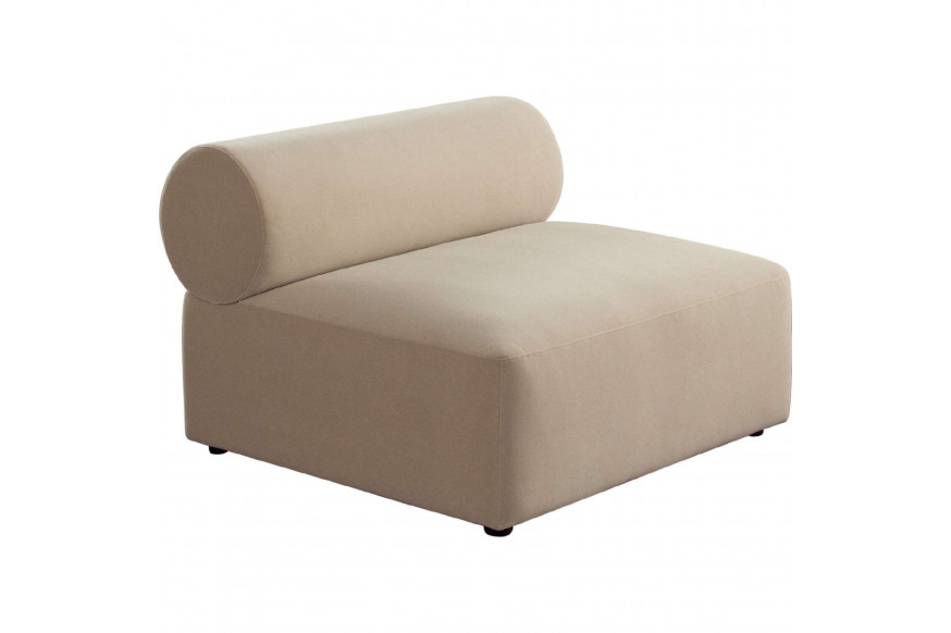 Diamond Sofa™ Zia Performance Velvet Fabric Armless Chair - Light Camel