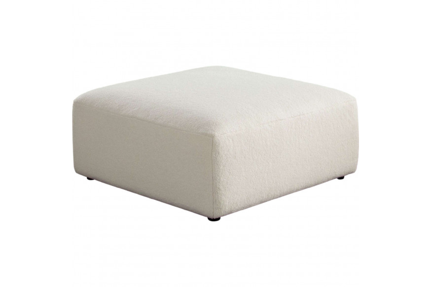 Diamond Sofa™ Zia Sherpa Fabric Ottoman - Ivory