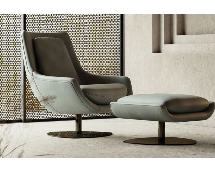 Domkapa™ Elba Armchair - Black Texturized Steel