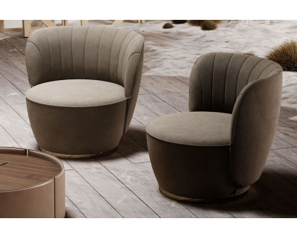 Domkapa™ Pearl Armchair - Fumé Stained Beech