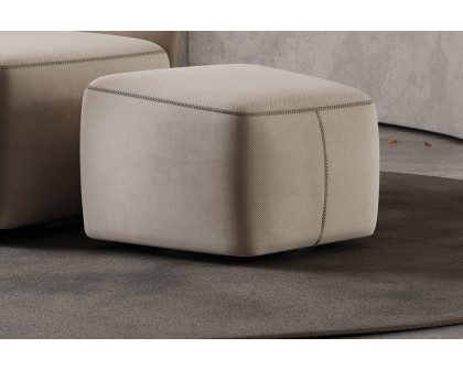 Domkapa™ Alexander Armchair - Gold Brushed Stainless Steel, Cross-Stitching