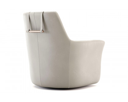 Domkapa Alexander Armchair - Polished Stainless Steel, Cross-Stitching