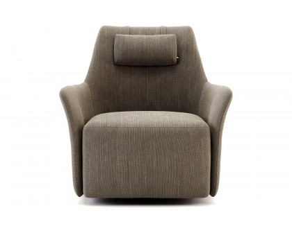 Domkapa™ Alexander Armchair - Brushed Stainless Steel, Cross-Stitching