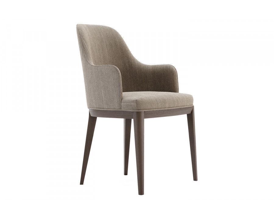 Domkapa - Anna Chair with Armrest Wooden Baseboard