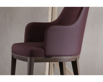 Domkapa - Anna Chair with Armrest Wooden Baseboard