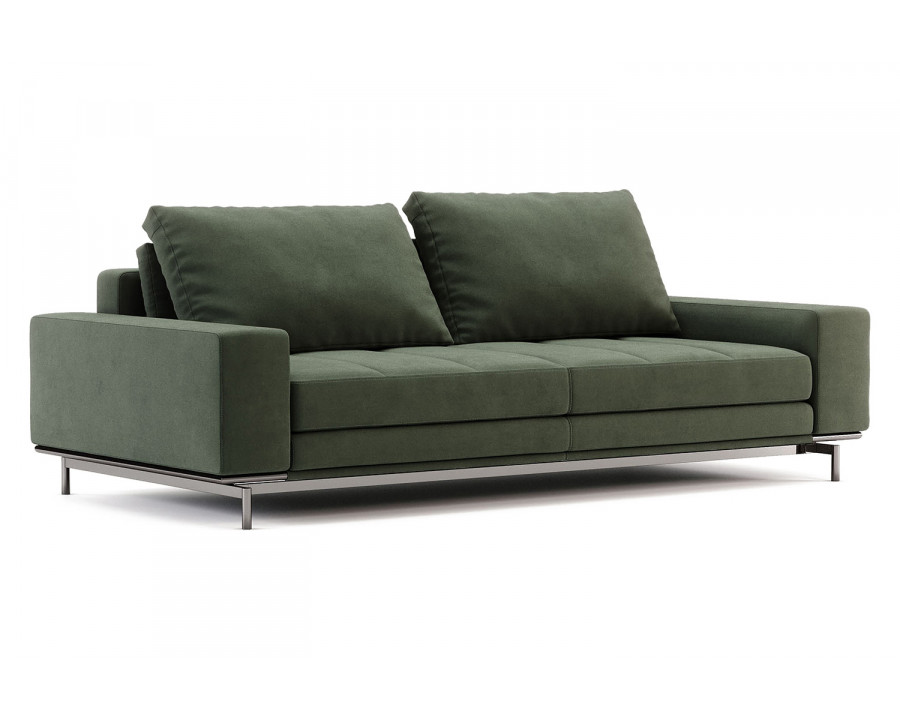 Domkapa Parker 2 Seats Sofa - Black Texturized Steel